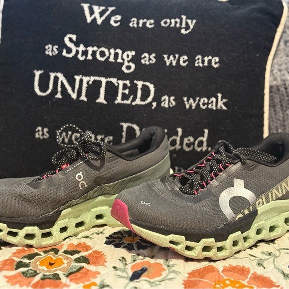 On Running Black and White Athletic Shoes - Picture 8 of 10